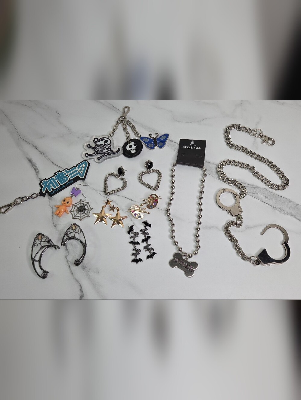 Dolls Kill Mixed Lot Of Jewelry And Accessories - 11 Pieces